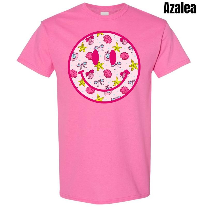 Shells & Bows Happy Face Gildan Short Sleeve T-Shirt 'NLB'