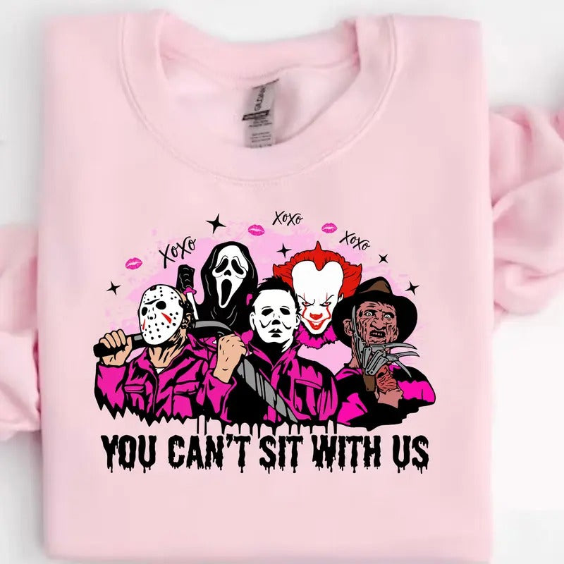 Can't Sit With Us Sweater/Shirt,  Valentines Day Sweatshirt,Skeleton Valentines Tee,Funny Valentines Day Shirt, Sarcastic Valentine