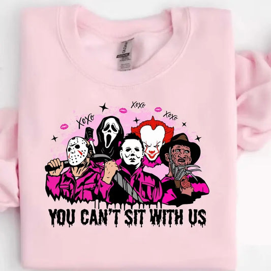 Can't Sit With Us Sweater/Shirt,  Valentines Day Sweatshirt,Skeleton Valentines Tee,Funny Valentines Day Shirt, Sarcastic Valentine