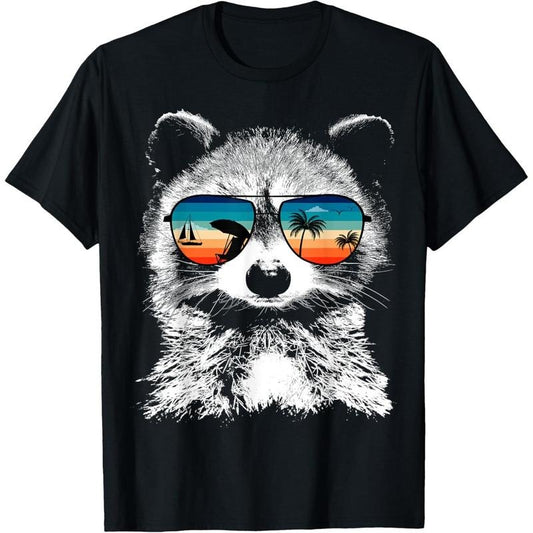 Shirts With Glasses Sunglasses Retro Style T-Shirt made in us