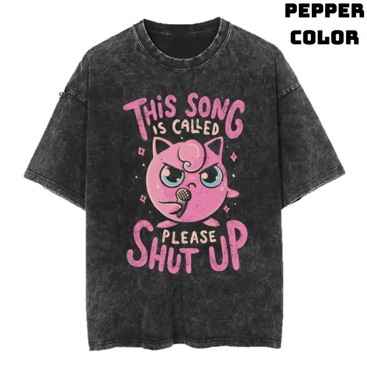 Shut Up Song Vintage Graphic Tees, Jigglypuff T-Shirt, Pokemon Shirts, Masters 2025 Merch, Vacation Outfits, Unisex Anime Manga Shirt Top Gifts Men Women Streetwear