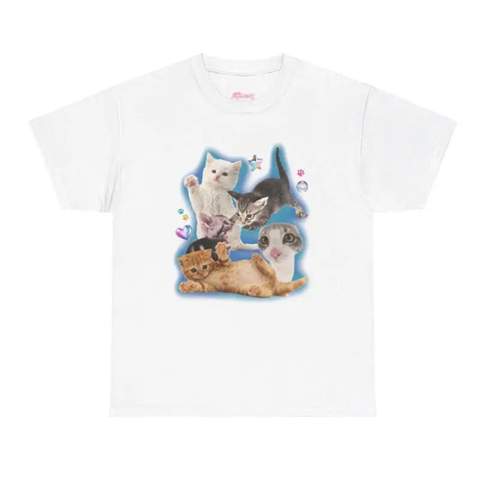 Silly Cat Shirt Tee 90s Cat Meme TShirt