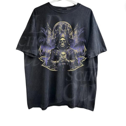 Skeleton Dark Art Vintage 90s Graphic Shirt, Skeleton Y2k Goth Retro Tee, 2000s Emo Clothes, Nostalgia Castle Streetwear Skull Tee, Style Tapout Emo Mma Elite SKull, Unisex T-Shirt, Gift For Men Women Menswear Top