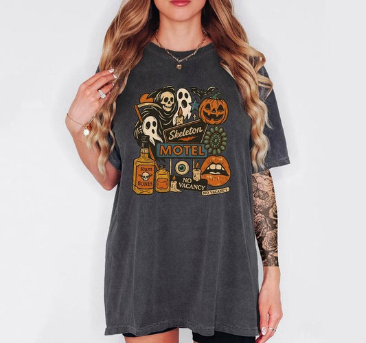 Skeleton Motel - T-Shirt, Unisex T-Shirt, Funny Tee, Comfortable Shirt