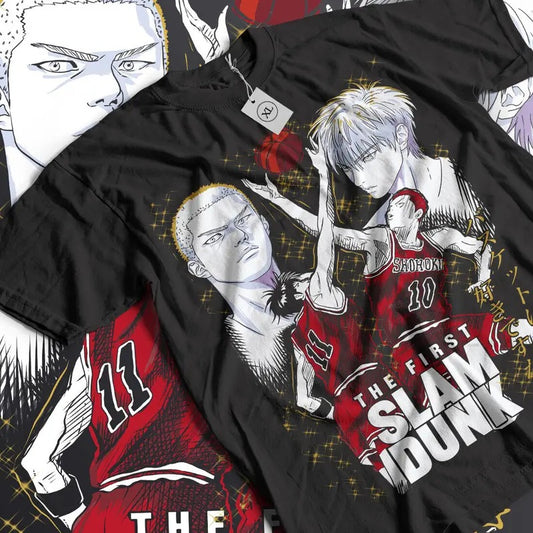 Slam Dunk T-Shirt S-4XL Art Team Basketball Slam Dunk Anime Sport Manga Shirt Tshirt S-4XL