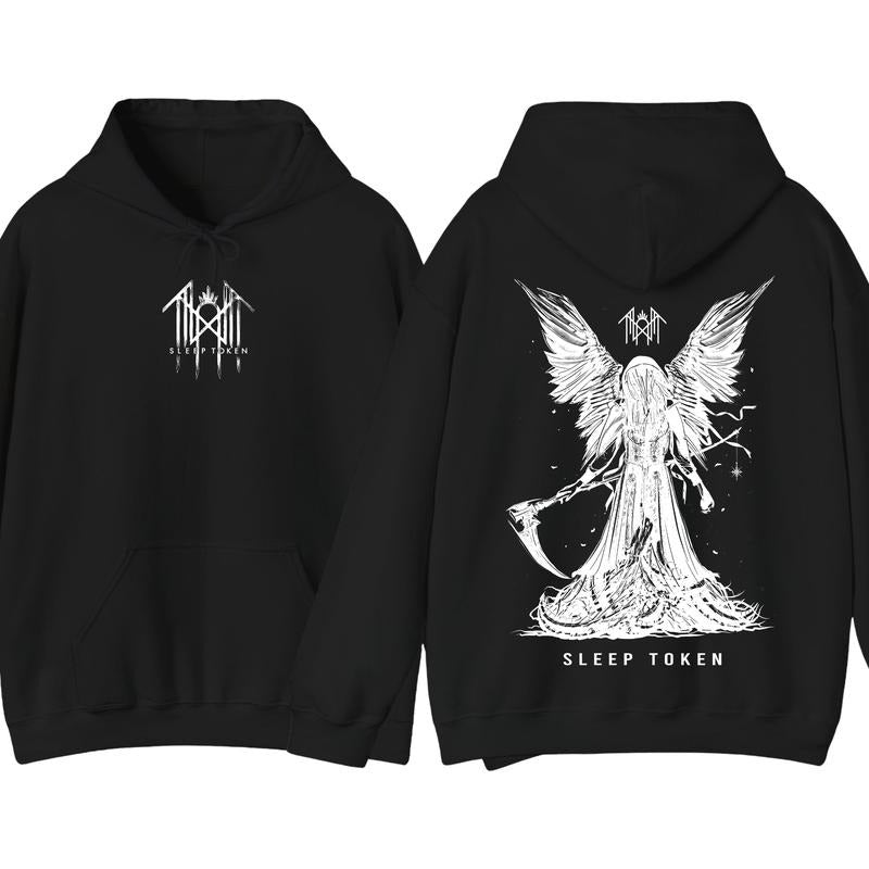 Sleep Token Band 2 Sided Hoodie, Sleep Token Tour 2025 Pullover Merch, Gift for Music Lover