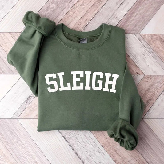 Sleigh Christmas Unisex Classic Sweatshirt, Christmas Family Shirt, Christmas Sleigh Sweatshirt for men and women Cotton Menswear