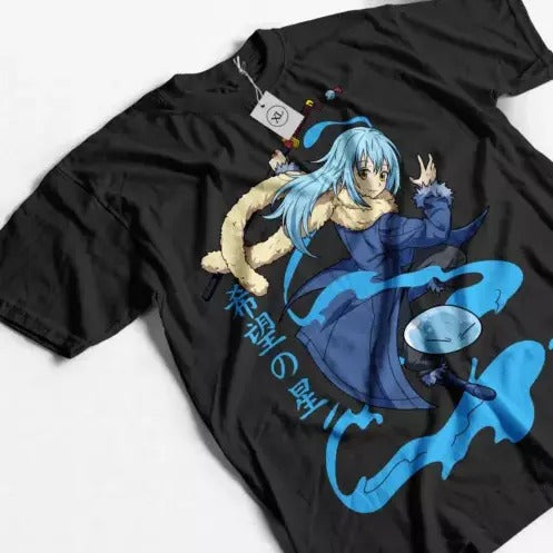 Slime Rimuru Tempest Short Sleeve T-Shirt Manga Unisex Summer Shirt All Size