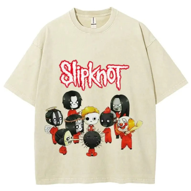 Slipknot Band Unisex t-Shirt,Slipknot Vintage Rock Band Shirt,Heavy Metal Band Shirt,Vintage Oversized T-Shirt,Rock Band Trendy Shirt