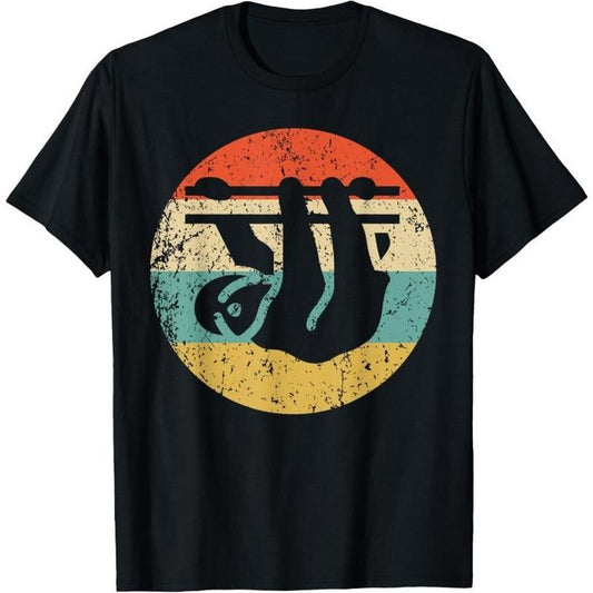 Sloth Retro Style Animal T-Shirt Made in USA