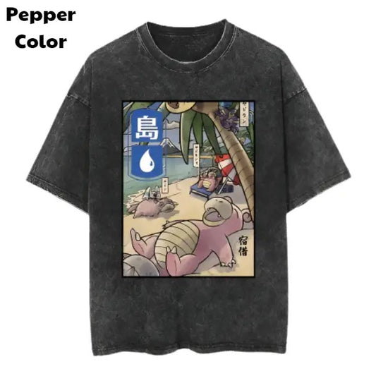 Slowpoke Vintage Tee, Slowpoke T-Shirt, Pokemon Graphic Tees, Pokemon Shirt, Unisex Anime Shirt, Menswear Womenswear Streetwear