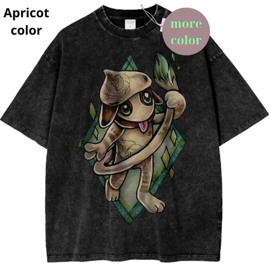 Smeargle Graphic T-Shirt, Pokemon Shirt, PKM Shirt, Anime Shirt, Vintage T-Shirt Womenswear Cotton Top