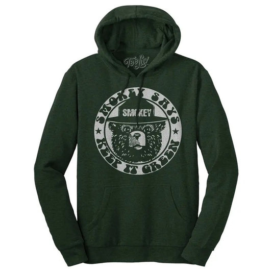 Smokey "Keep it Green" Pullover Hooded Sweatshirt - Green