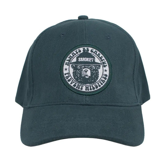 Smokey Bear Prevent Wildfires Hat - Forest Green