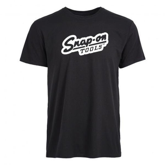 Snap-On Tools Logo T-Shirt - Sweatshirt - Hoodie, Streetwear - Classic Mechanic Tee, Bold White Print on Black, Simple Workwear Style for Tool Lovers & Garage Pros