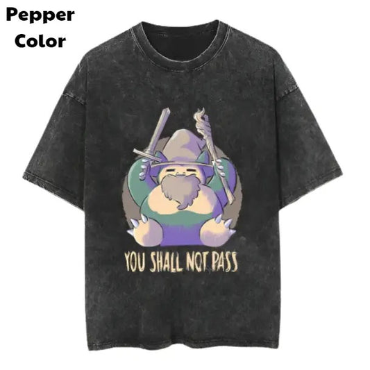 Snorlax Print Vintage Tee, Snorlax T-Shirt, Pokemon Graphic Tees, Pokemon Shirt, Unisex Anime Shirt, Menswear Womenswear Streetwear