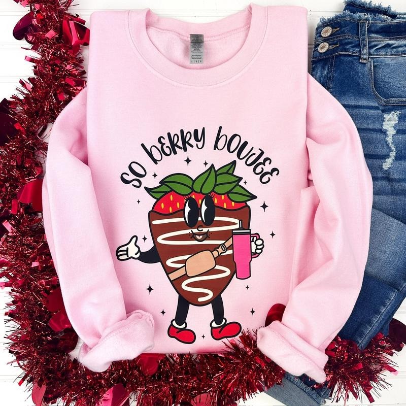 So Berry Boujee Gildan Sweatshirt