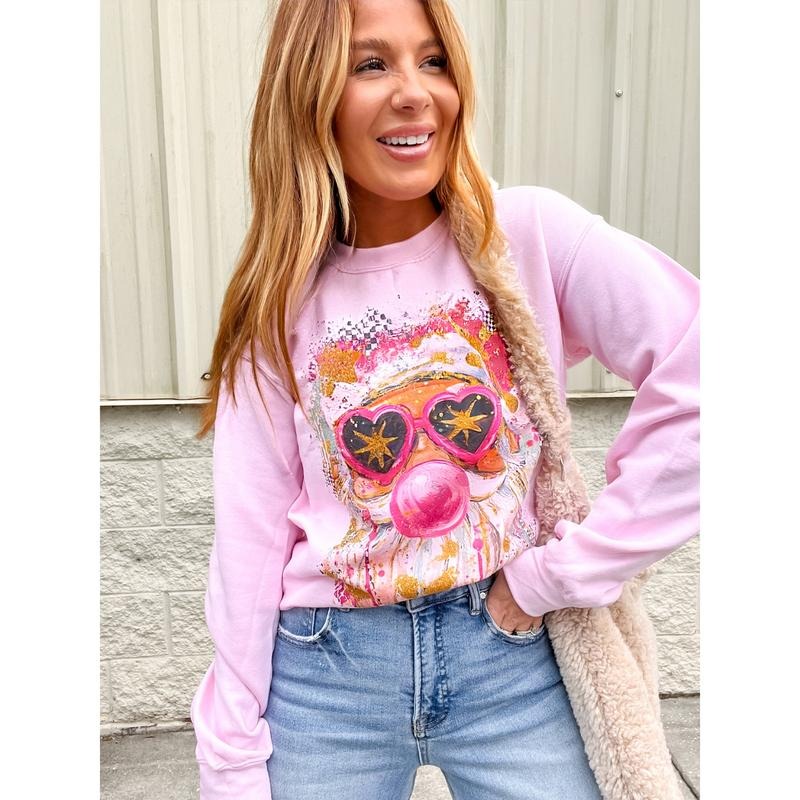 So Extra Santa Graphic Top