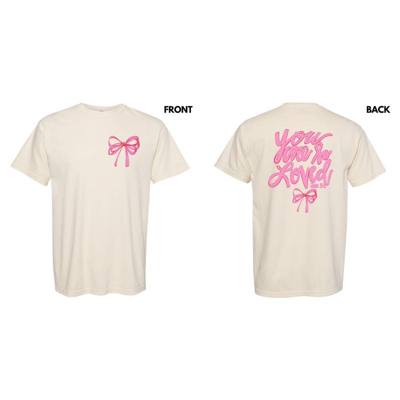 So Loved Pink Ribbon Comfort Colors T-Shirt 'NLB'