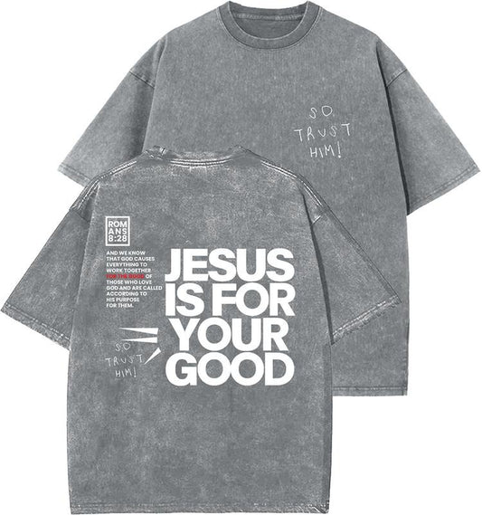 So Trust Me Unisex Washed T-Shirt, Christian t shirts, Vintage 90s Graphic Tee, Gift Top Womenswear Cotton Mineral Color