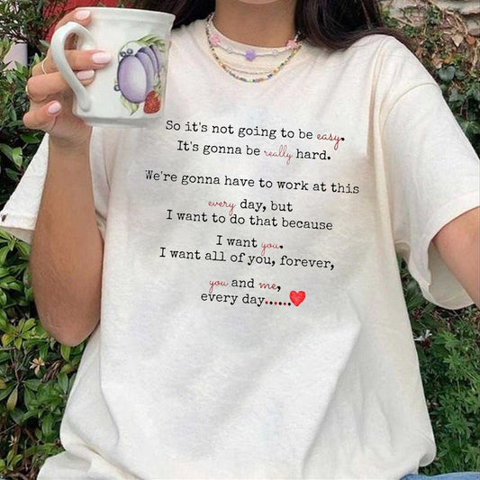 So it's not gonna be easy Unisex Softstyle Vintage Shirt, Gift For Woman and Man Unisex T-Shirt