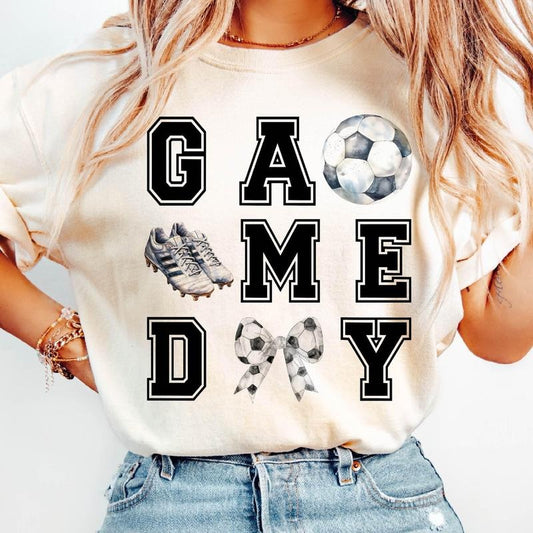 Soccer T-Shirt, Soccer Game Day T-Shirt, Coquette Soccer T-Shirt Shirt, Soccer Mama T-Shirt, Soccer Mom T-Shirt, Mother's Day Gifts