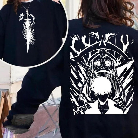 Solo Leveling Arise Shirt, Vintage Anime Hunter Tee, Distressed Gift for Fans, Retro Sung Jin-Woo, Wardrobe Staple, For Any