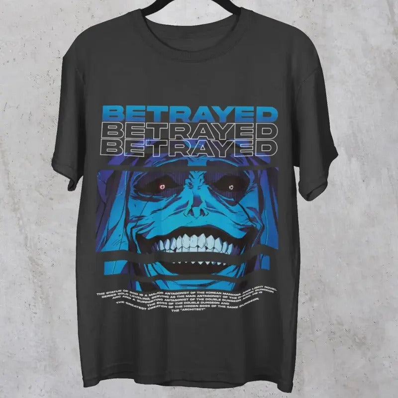 Solo Leveling Shirt Sung Jin-woo Figure Shadow Monarch Shirt, Solo Leveling Sung Jin-woo Figure Shirt Classic Cotton