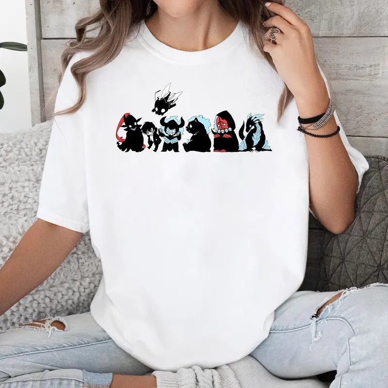 Solo Leveling Shirt, Sung JinWoo Chibi Art, Igris, Beru, Bellion, Kamish, Anime Gift For Him, Cute Anime Merch