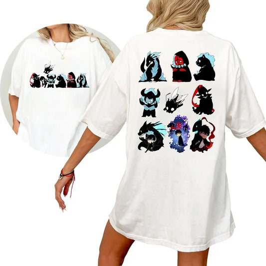 Solo Leveling Shirt, Sung JinWoo Chibi Art, Igris, Beru, Bellion, Kamish, Anime Gift For Him, Cute Anime Merch, Cute Anime Kawaii Manga Shirt