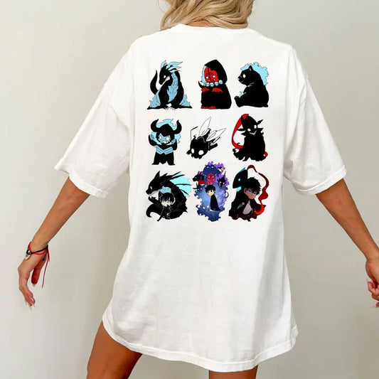 Solo Leveling Shirt, Sung JinWoo Chibi Art, Igris, Beru, Bellion, Kamish, Anime Gift For Him, Cute Anime Merchstyle{n002}2