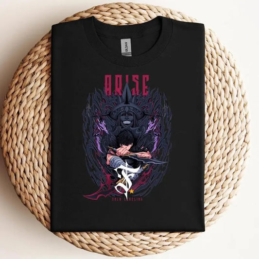 Solo Leveling Shirt, Sung Jinwoo Shirt, Anime Graphic Tee, Gift For Him, Gift For Her