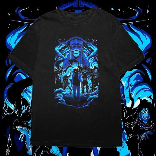 Solo Leveling Vintage Cotton T-Shirt, Anime Streetwear Hip-Hop Tee, Short Sleeve Unisex Summer Clothing