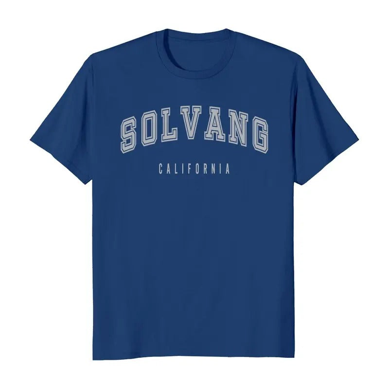 Solvang California Classic Short Sleeve Men's T-Shirt Casual Cotton