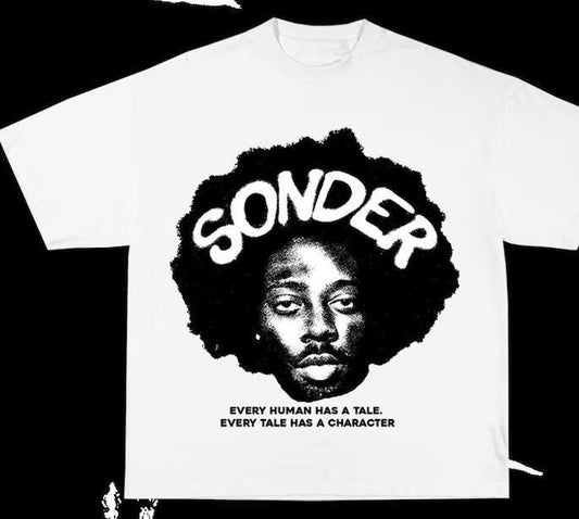 Sonder Every Tale Has a Character Shirt , African American, BLM, Black People, Black Women, Black Men, Unisex T-shirt for Men and Women, Full Sizes, Full Colors, Menswear, Womenswear