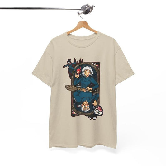 Sophie and Calcifer Howls Moving Castle T-Shirt, Ghibli Shirt, Hayao Miyazaki, Studio Ghibli Gift, Anime Howls Moving Castle Shirt