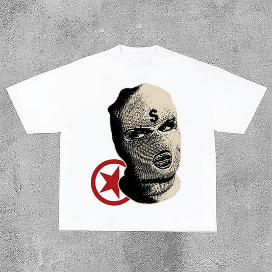 Sopula Gangster Hood Money Vintage Graphics Cotton T-Shirt