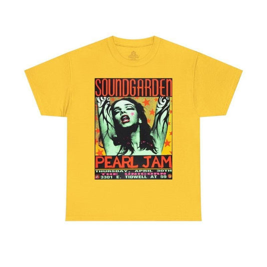 Soundgarden Pearl Jam Regular Fit Unisex T-Shirt Classic Cotton Fabric