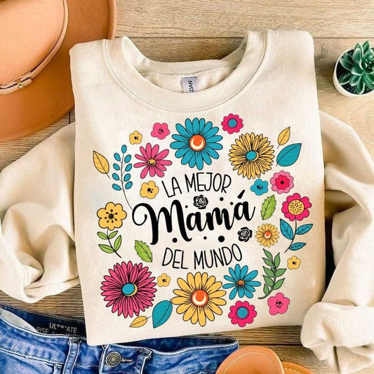 Spanish Mothers Day Png Retro Madre Png Sublimation Floral Mama Png Design Download Mothers Day Png Mama Sublimation Png Retro Mama Png  T-shirt, sweater and Hoodie