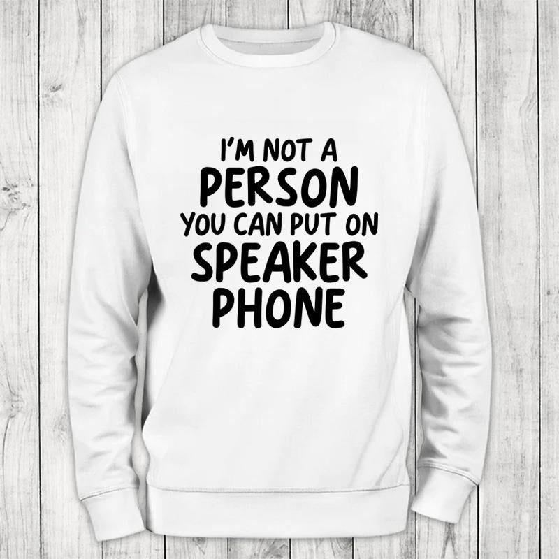 Speaker Phone Sweatshirt Classic Womenswear