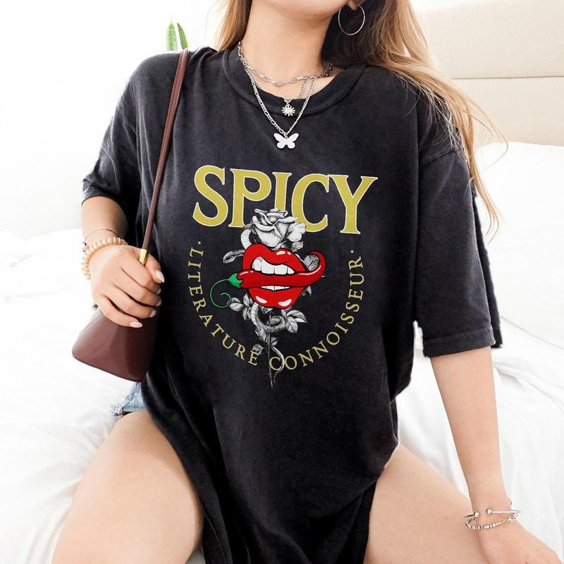 Spicy Literature Connoisseur Vintage Style TShirt, Smut T-shirts Reader , Spicy Book Tee, Spicy Literature, Spicy Book Club, Smut Lover