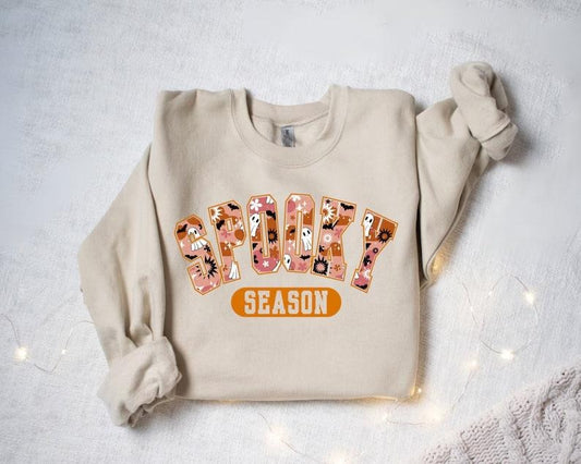 Spooky Season Sweatshirt, Halloween Sweatshirt, Halloween Gift, Halloween Party, Happy Halloween, Fall Sweatshirt