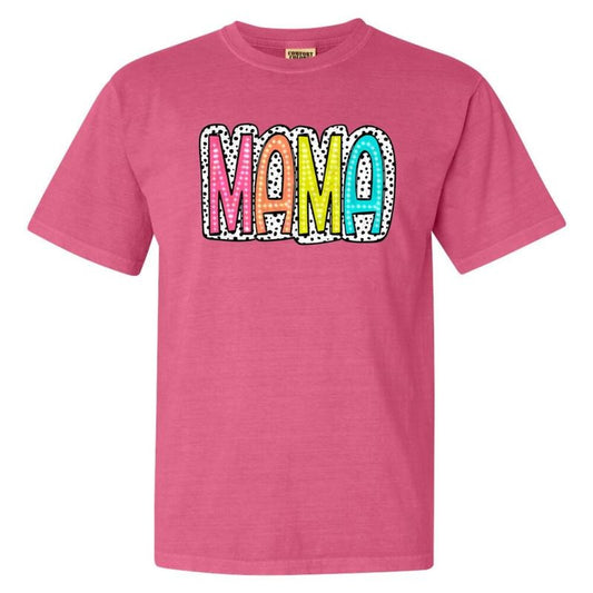 Spotted Neon Mama Comfort Colors T-Shirt