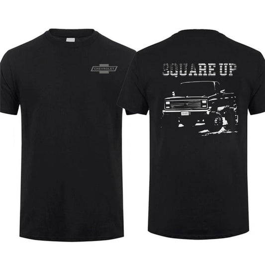 Square Body Chevy Truck Usa Squarebody Pickup American Short-sleeve T-shirt, Menswear Car Parts Short Sleeve