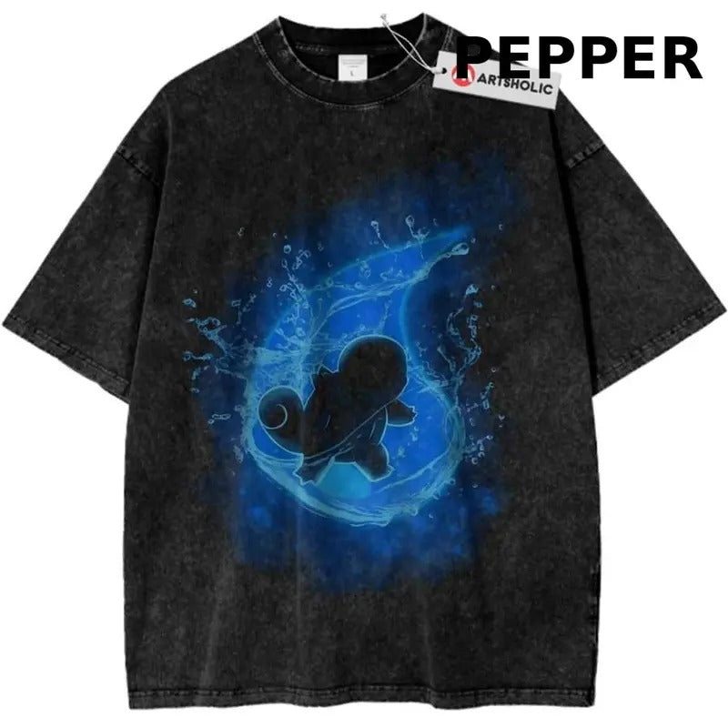 Squirtle Shirt, Pokemon Shirt, PKM Shirt, Anime Shirt, Vintage T-Shirt