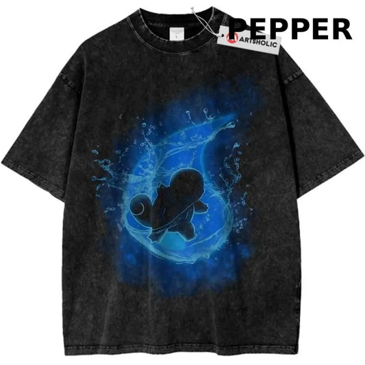 Squirtle Shirt, Pokemon Shirt, PKM Shirt, Anime Shirt, Vintage T-Shirt