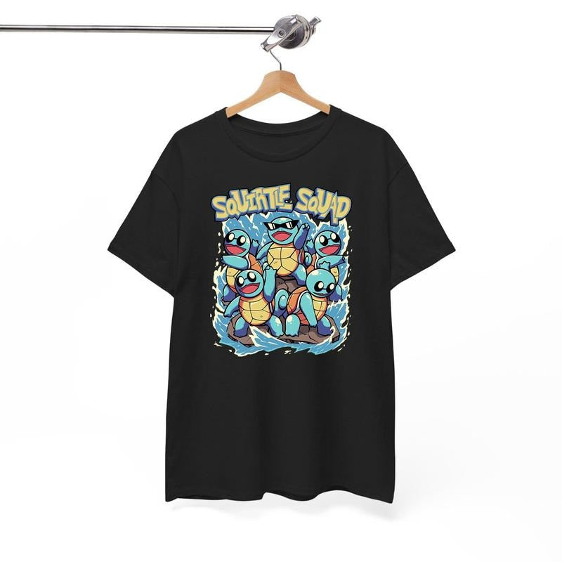 Squirtle Squad Vintage T-Shirt, Squirtle Shirt, Pokemon Shirt, Anime Shirt, Gift For Friends, Gift for fan, Menswear Womenswear Streetwear