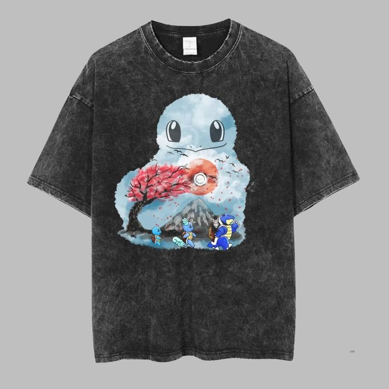 Squirtle Vintage Tee, Pokemon Shirt, Squirtle Shirt, Pokemon Vintage Anime Shirt, Anime Shirt, Gift For Anime Fans, Menswear Womenswear Top