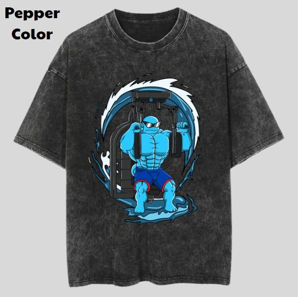 Squirtlift Vintage Graphic Tees, Growlithe T-Shirt, Pokemon Anime Shirt, Unisex Gym T-Shirt, Gift For Men Women, Menswear Womenswear Streetwear