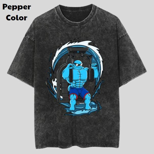 Squirtlift Vintage Graphic Tees, Growlithe T-Shirt, Pokemon Anime Shirt, Unisex Gym T-Shirt, Gift For Men Women, Menswear Womenswear Streetwear